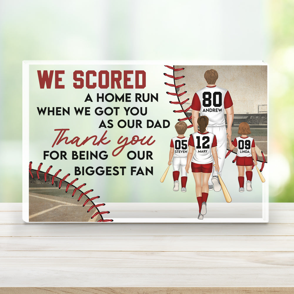I Scored A Home Run - Personalized Custom Acrylic Plaque
