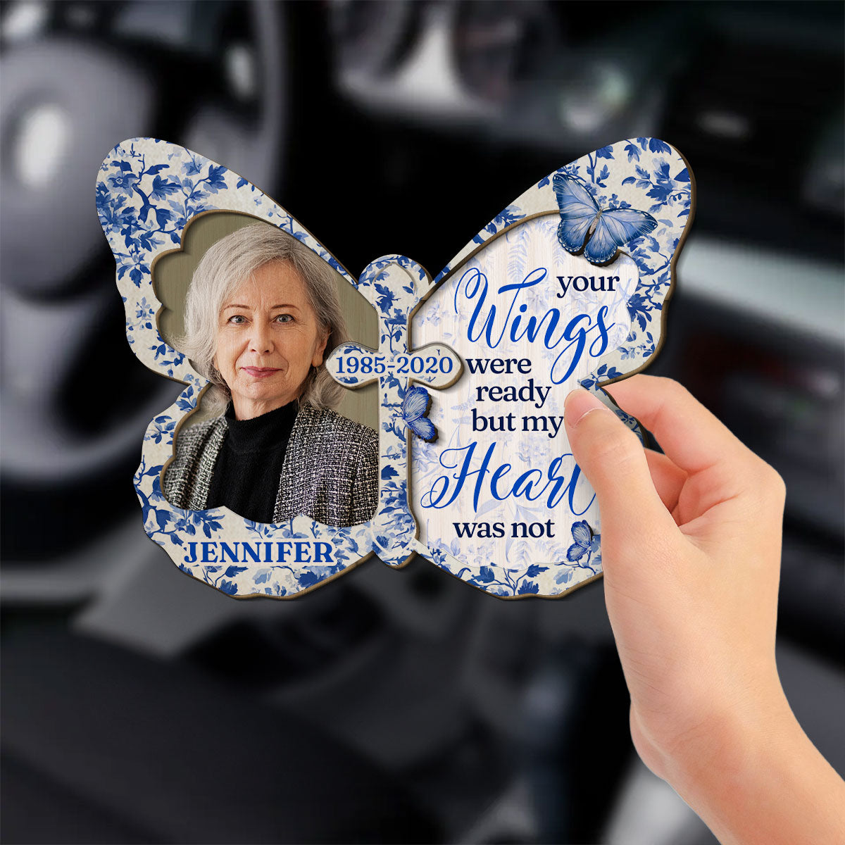 My Heart Was Not - Personalized Custom Car Visor Clip