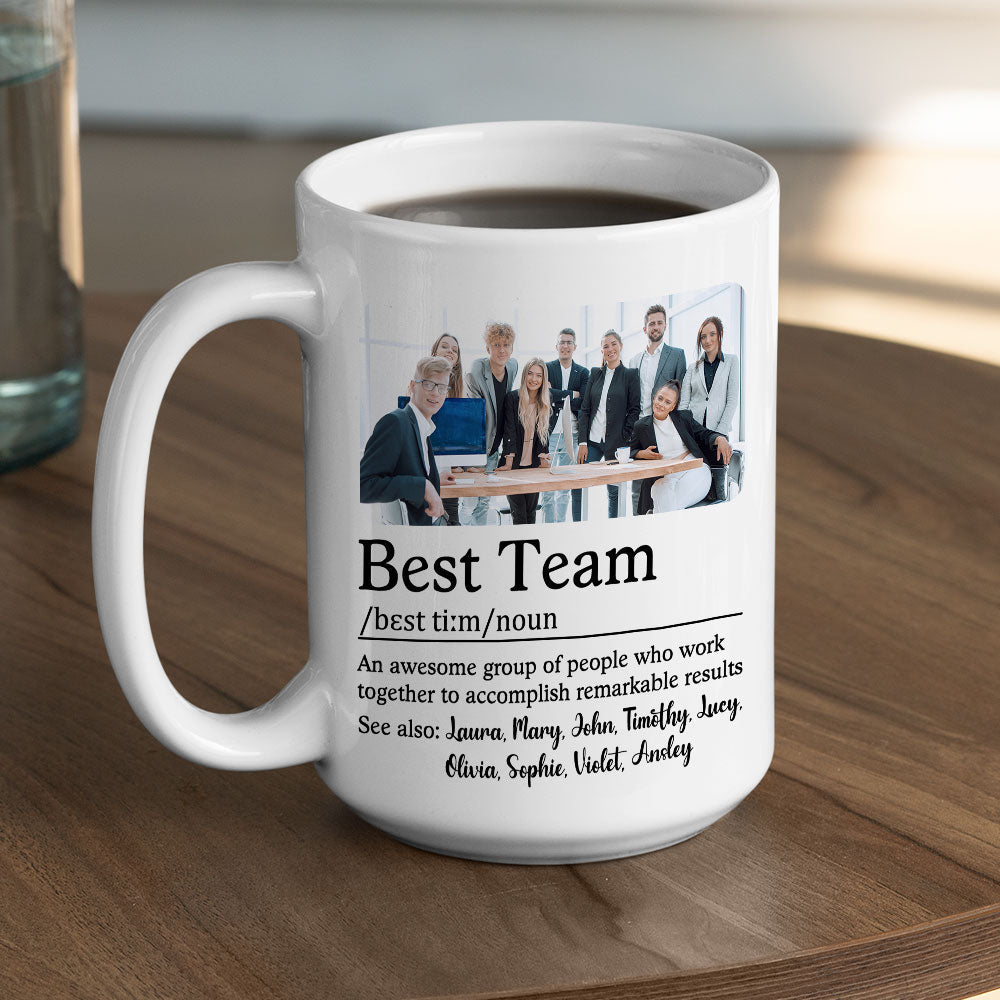 Custom Photo Best Team - Personalized Custom Coffee Mug