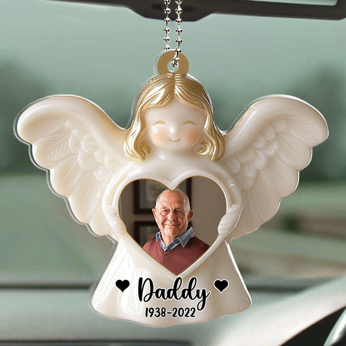 Angel Among Us - Personalized Custom Car Ornament