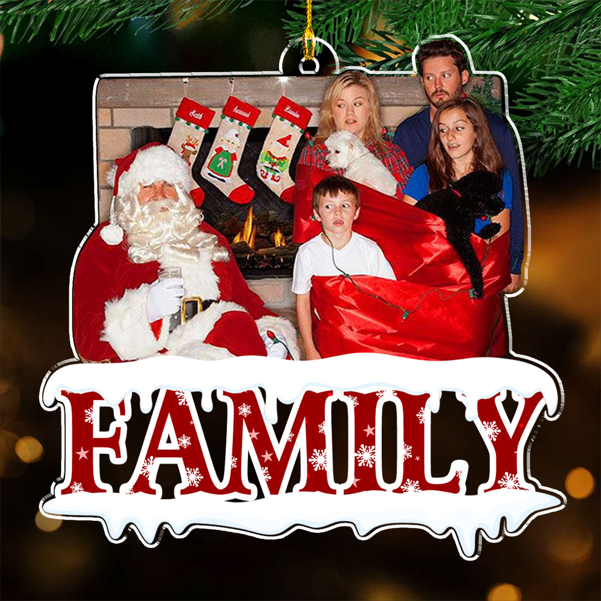 Cherished Family - Personalized Custom Acrylic Ornament