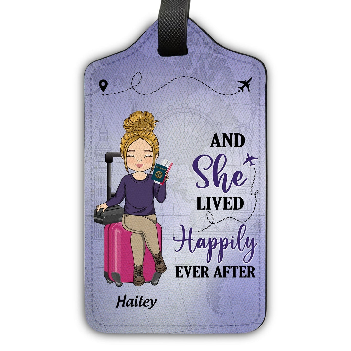 Just A Girl Boy Who Loves Traveling - Gift For Traveling Lovers - Personalized Luggage Tag