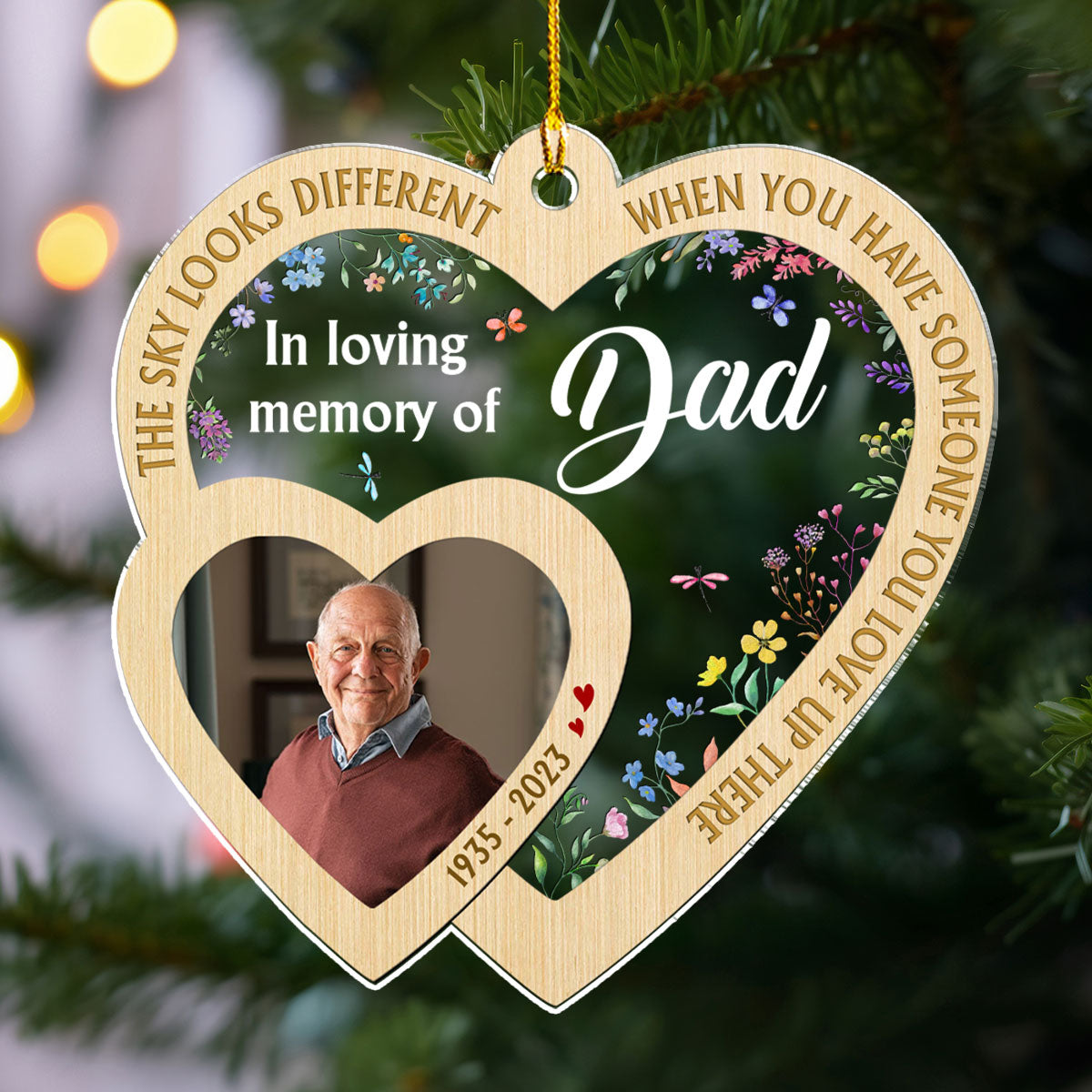 The Sky Looks Different - Personalized Custom Acrylic Ornament