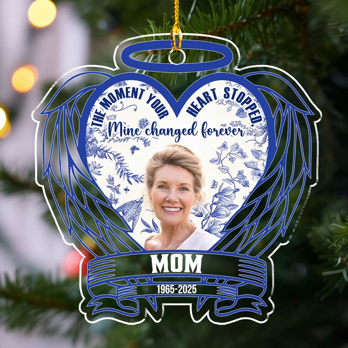 The Moment Your Heart Stopped - Personalized Custom Acrylic Ornament