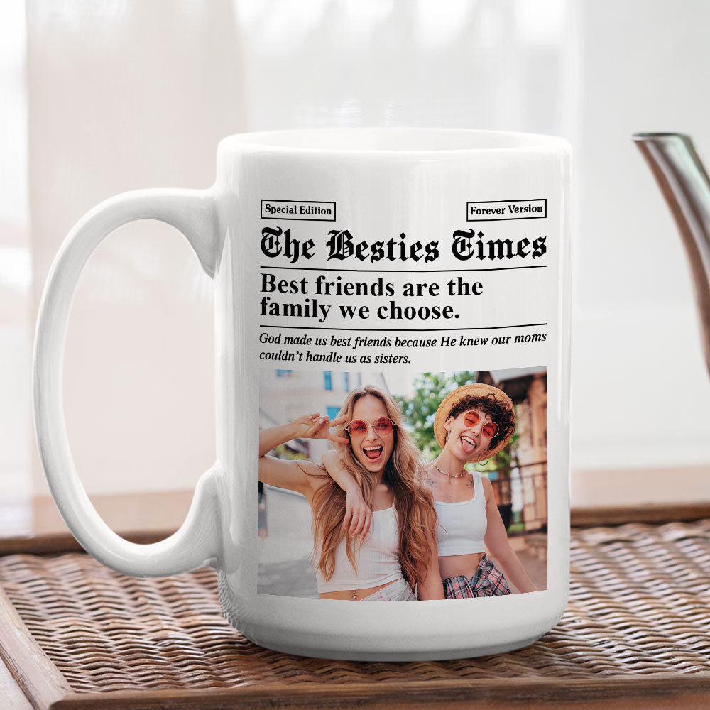 The Besties Times - Personalized Custom Coffee Mug