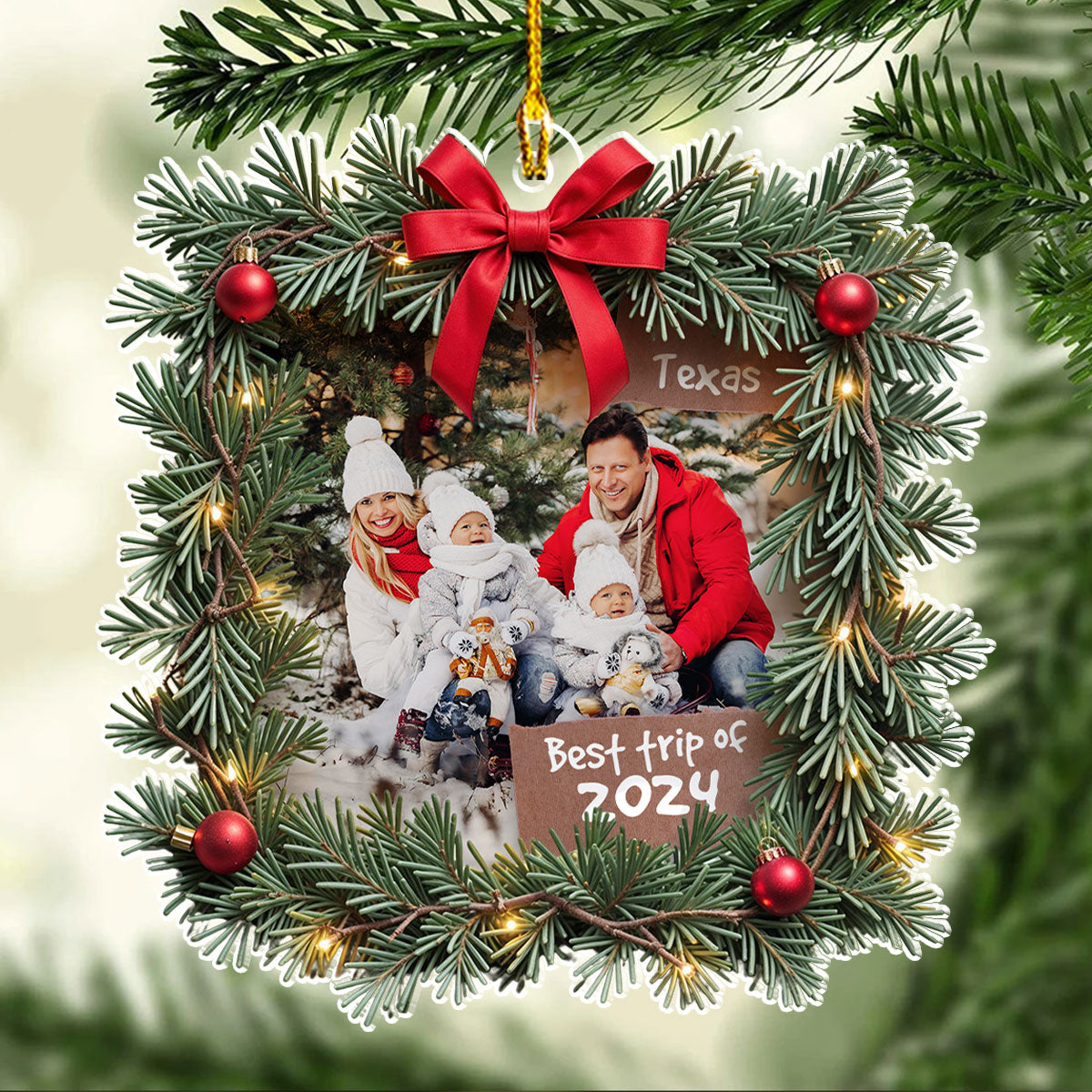 Best Trip Ever - Personalized Custom Acrylic Ornament