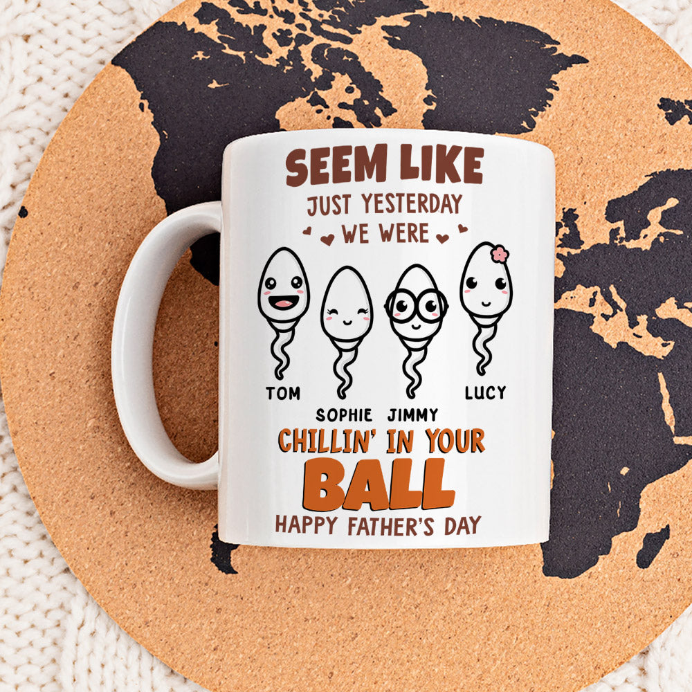 Chilling in your ball - Personalized Custom Coffee Mug