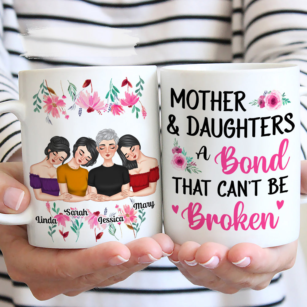 Mother And Daughters - Personalized Custom Coffee Mug