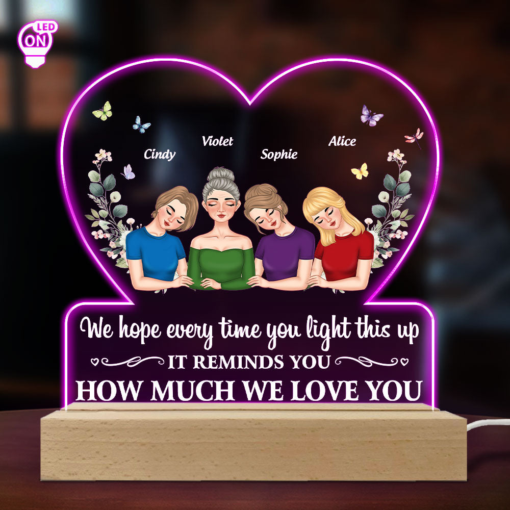 Remind How Much We Love You - Personalized Custom LED Light