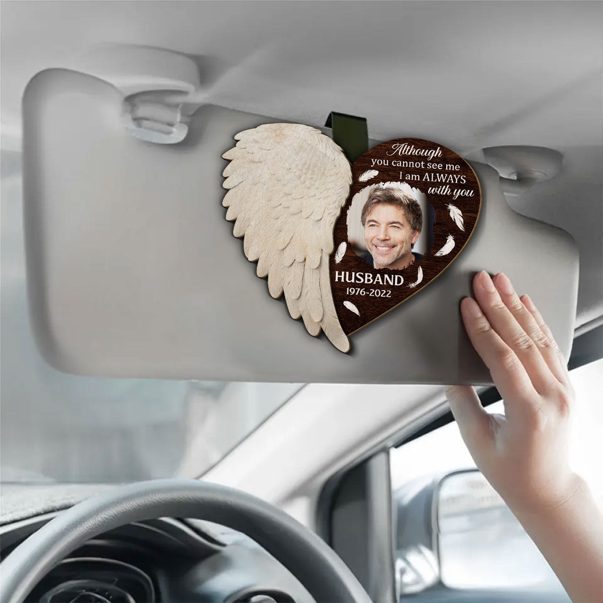 Right Here For You - Personalized Custom Car Visor Clip