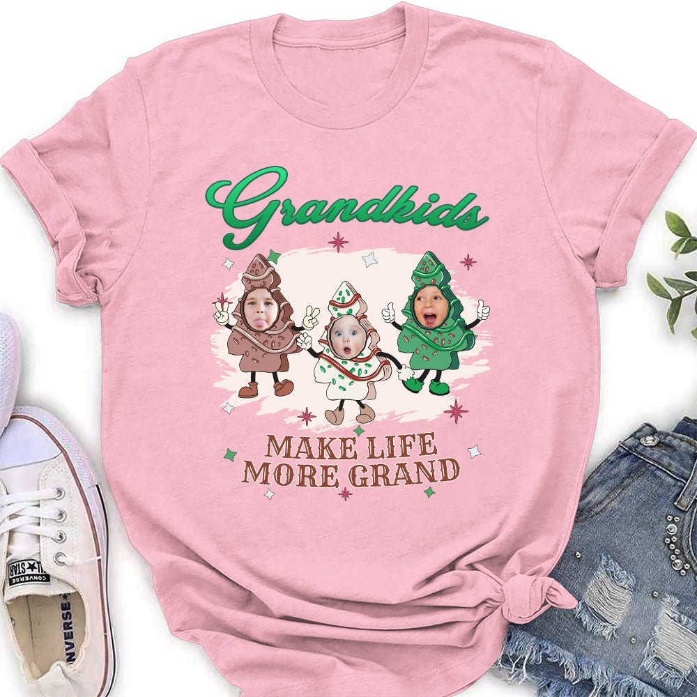 Grandkid Christmas Cake - Personalized Custom Shirt