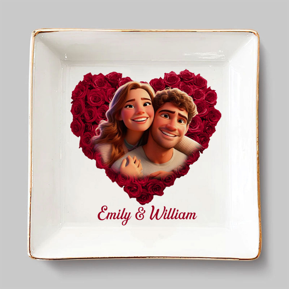 You Deserve It Honey - Personalized Custom Jewelry Dish