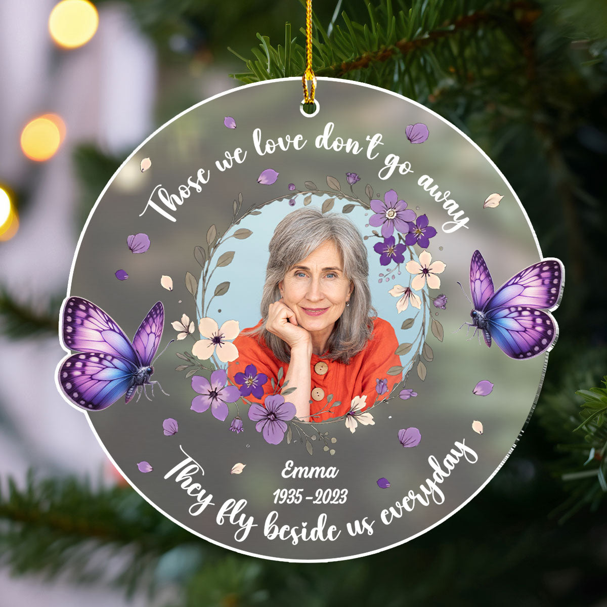 Always Beside You - Personalized Custom Frosted Acrylic Ornament