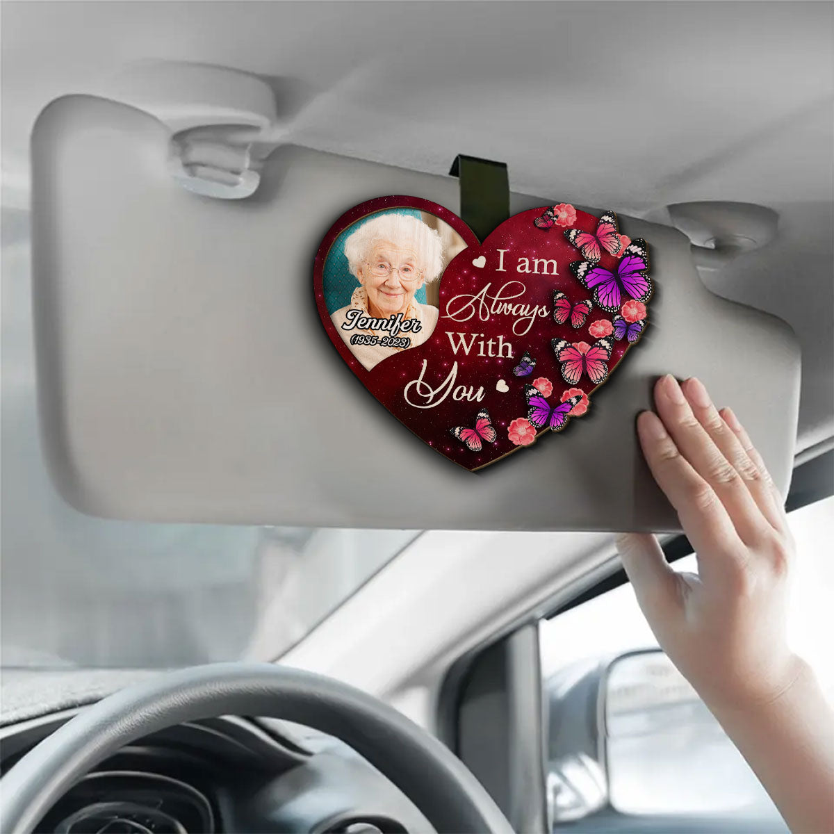 On My Mind - Personalized Custom Car Visor Clip