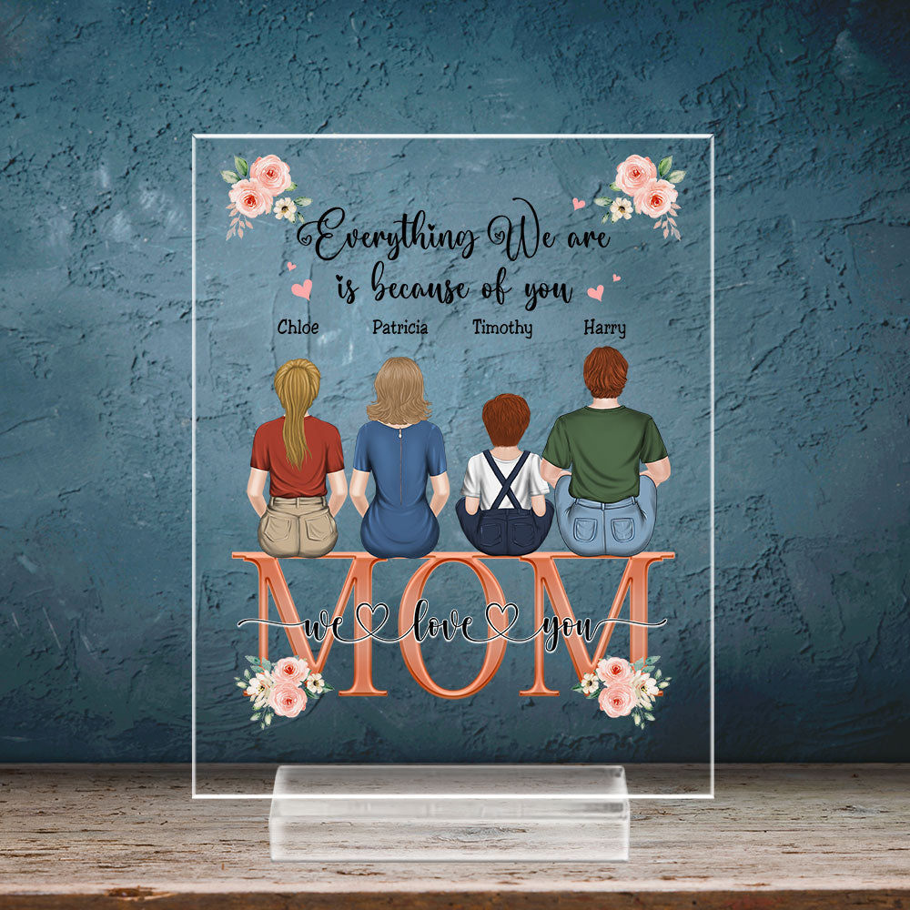 Everything I Am - Personalized Custom Acrylic Plaque With Base