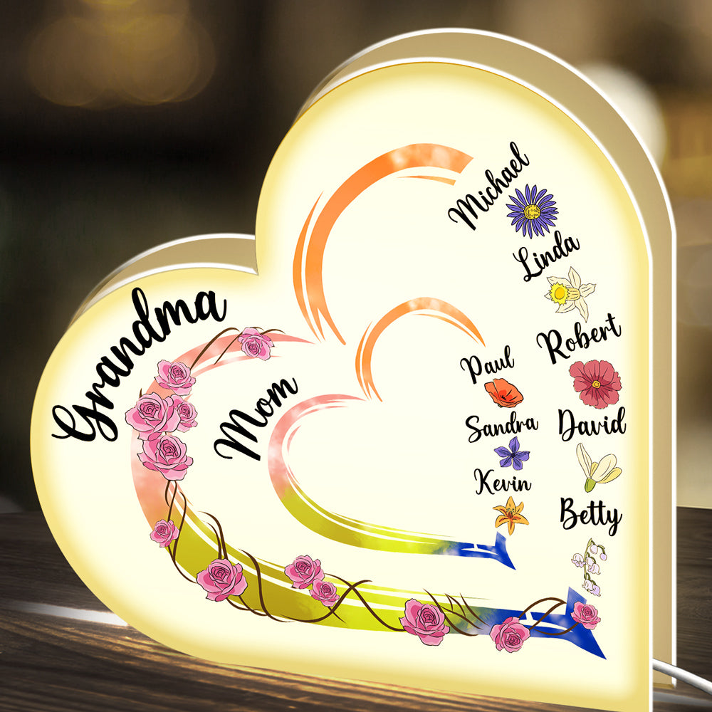 Mother Is The Heartbeat In The Home - Personalized Custom Light Box