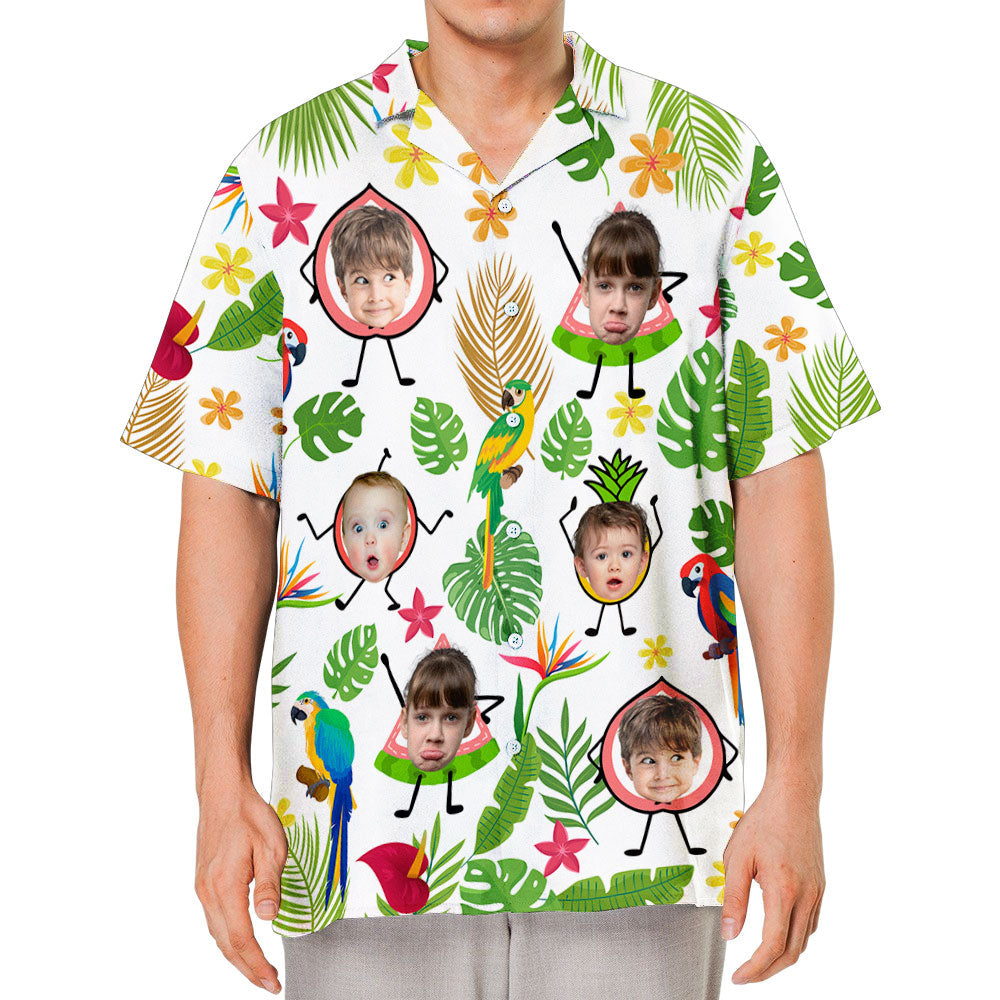 Tropical Fruit Kids - Personalized Custom Hawaiian Shirt