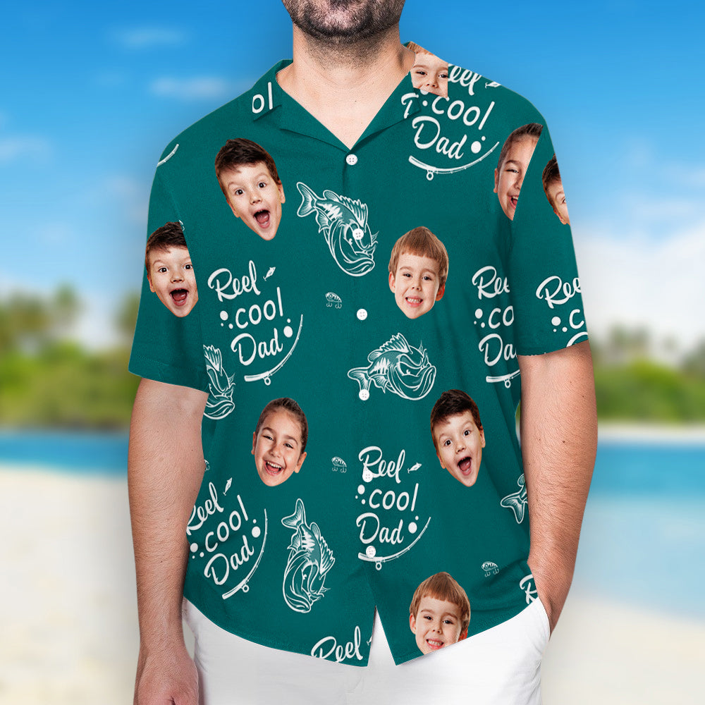 Reel Cool Papa - Personalized Custom Hawaiian Shirt