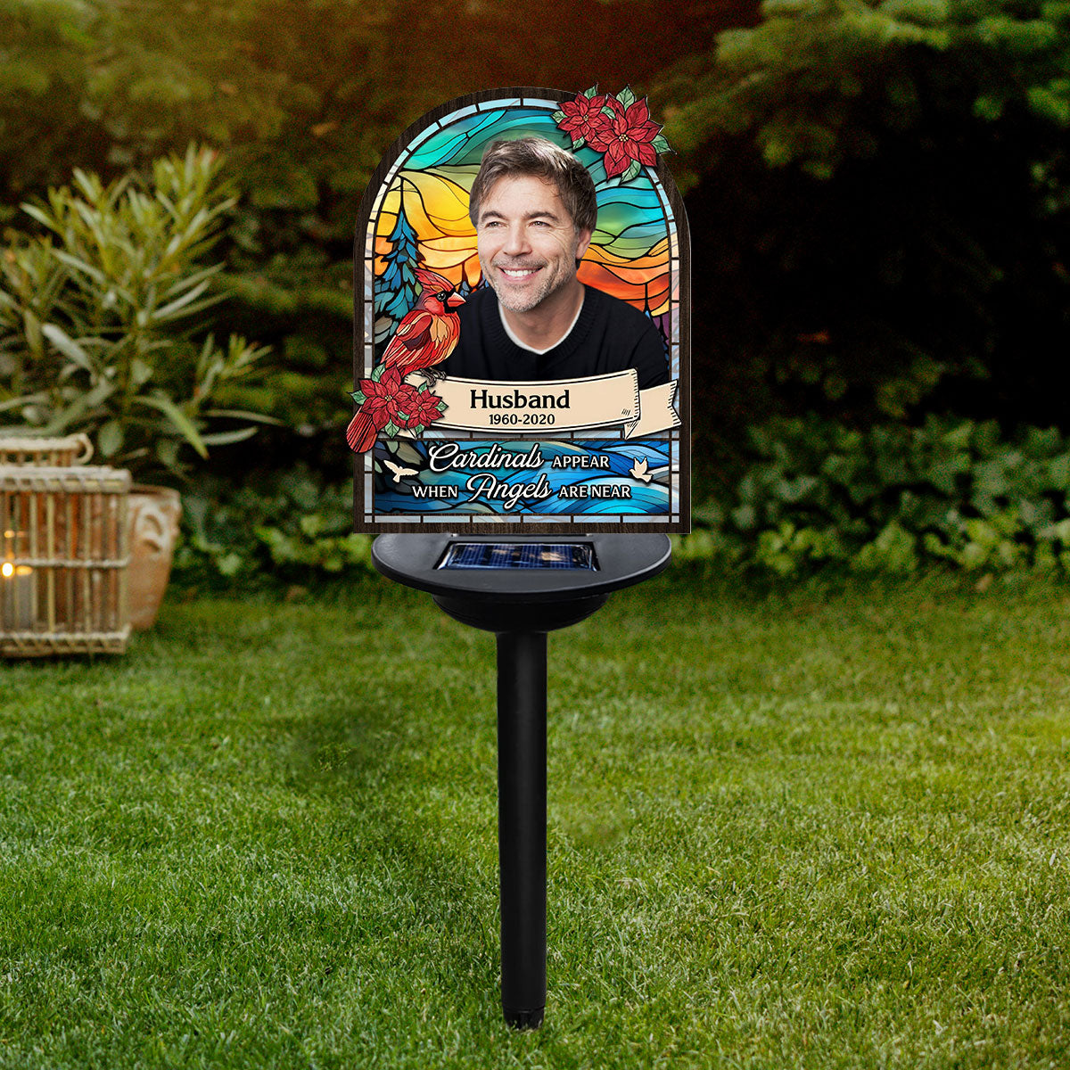 Cardinals Appear When Angels Are Near - Personalized Custom Solar Light