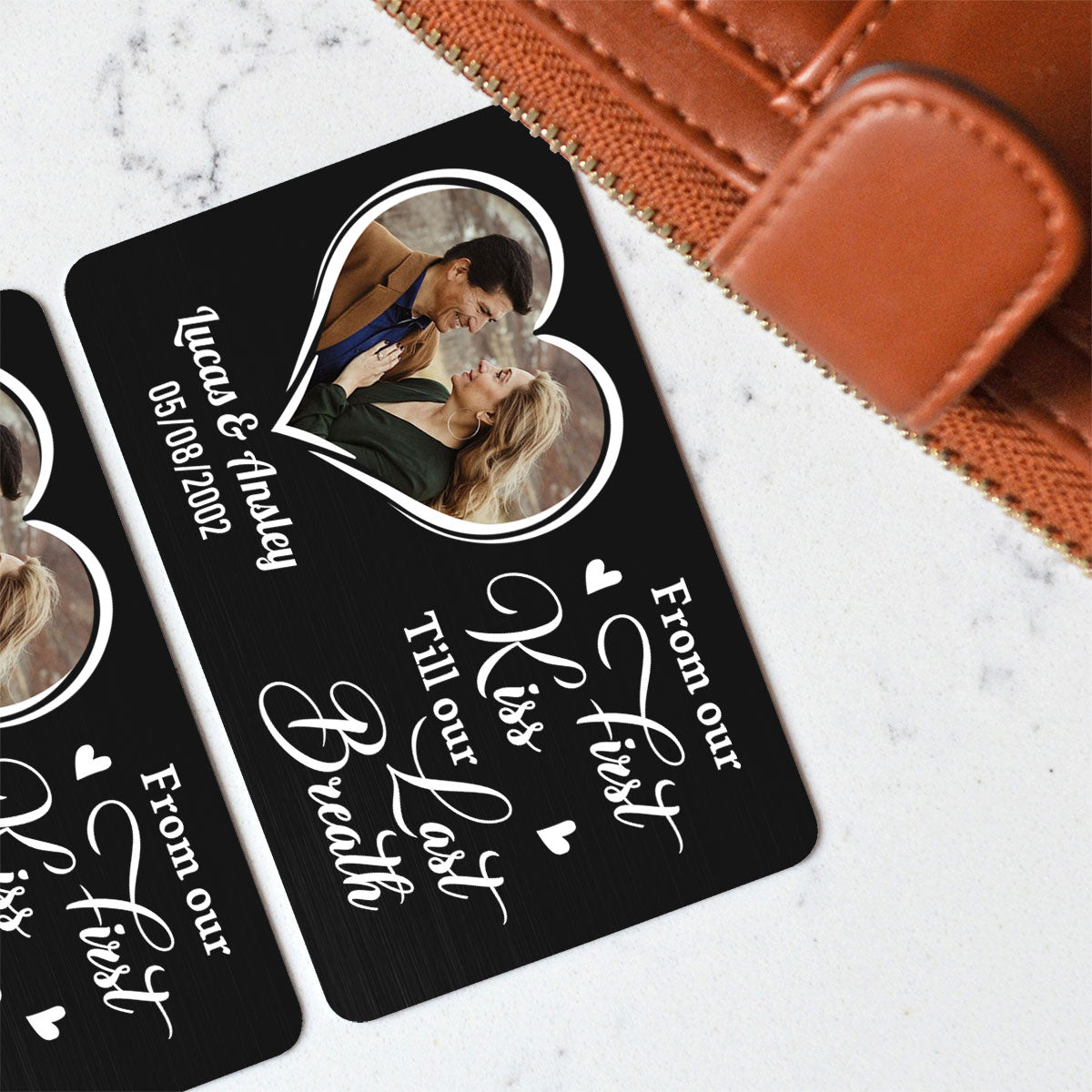 From Our First Kiss - Personalized Custom Wallet Card