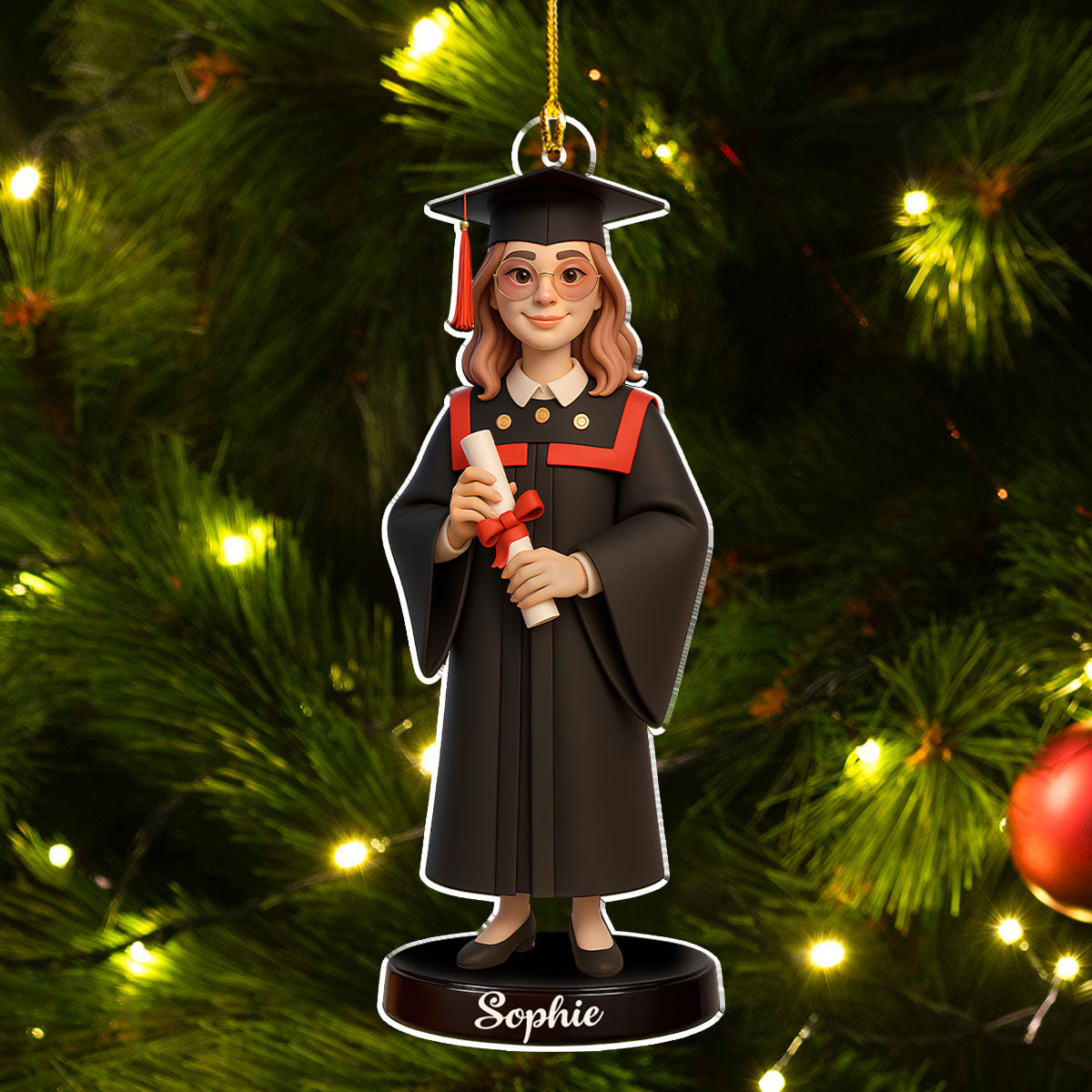 Happy Graduation In This Year - Personalized Custom Acrylic Ornament