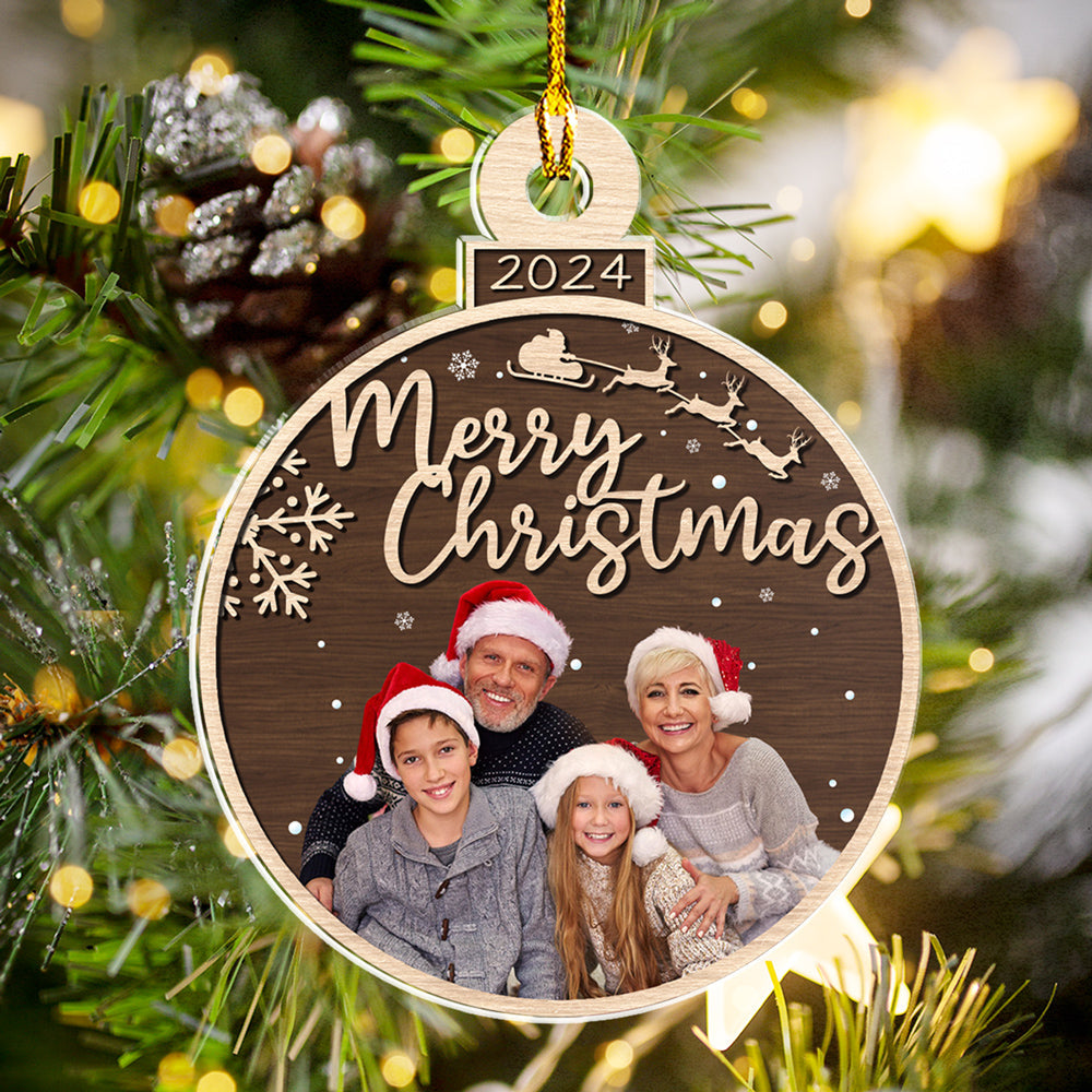 Holiday Heart - Personalized Custom Acrylic Ornament