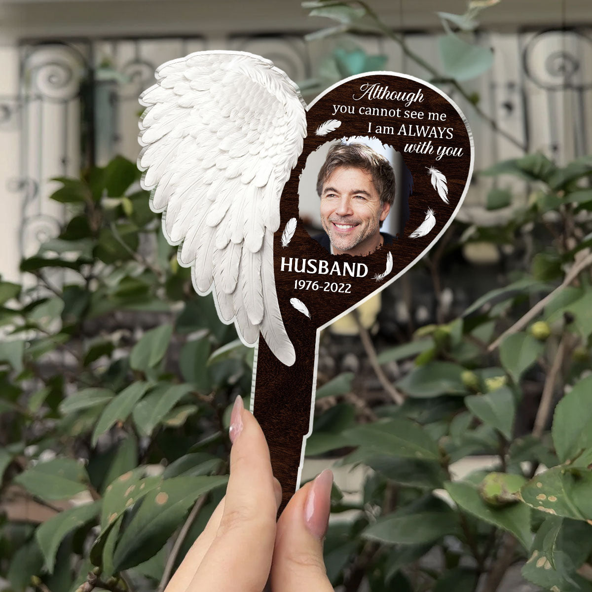 Right Here For You - Personalized Custom Acrylic Garden Stake