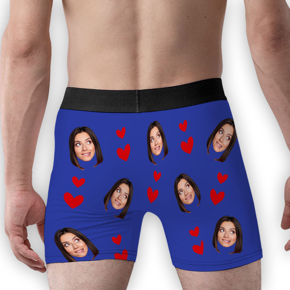 You Purr And I Growl Louder - Personalized Photo Men's Boxer Briefs