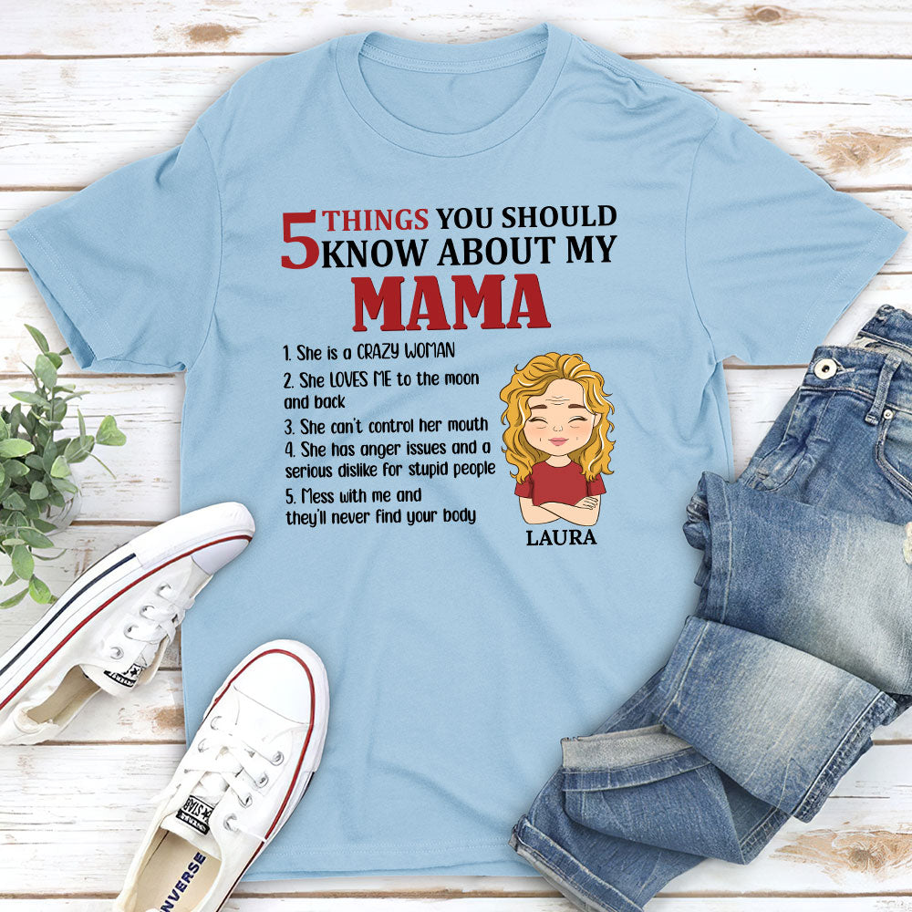 5 Things You Should Know About Grandma - Personalized Custom Unisex T-shirt