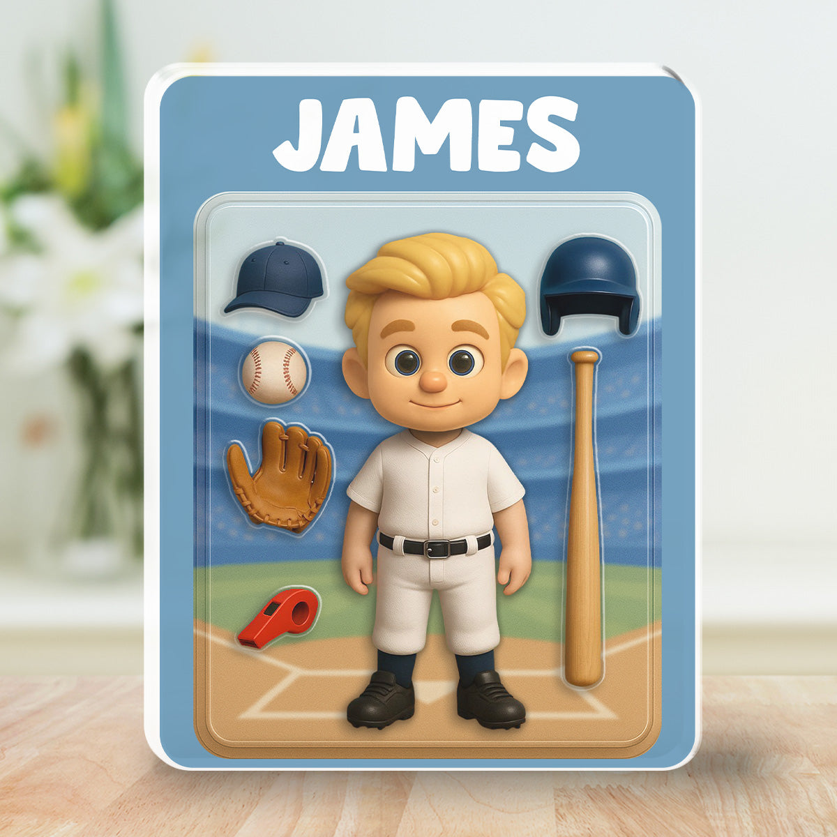 Baseball Kid - Personalized Custom Acrylic Plaque