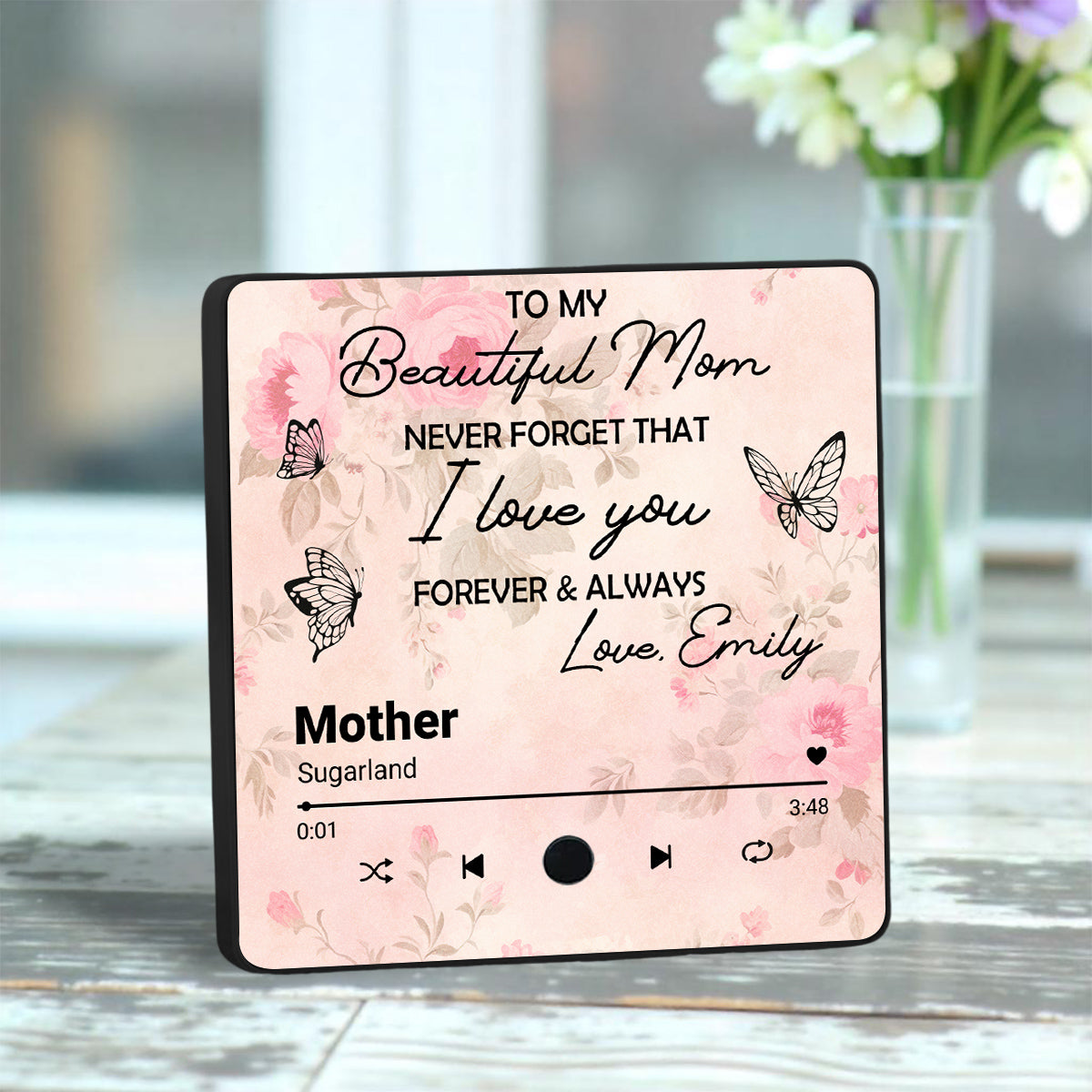 Forever And Always - Personalized Custom Music Fridge Magnet