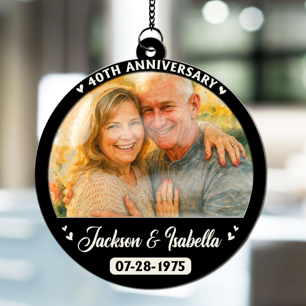 Love Last Forever Couple - Personalized Custom Suncatcher