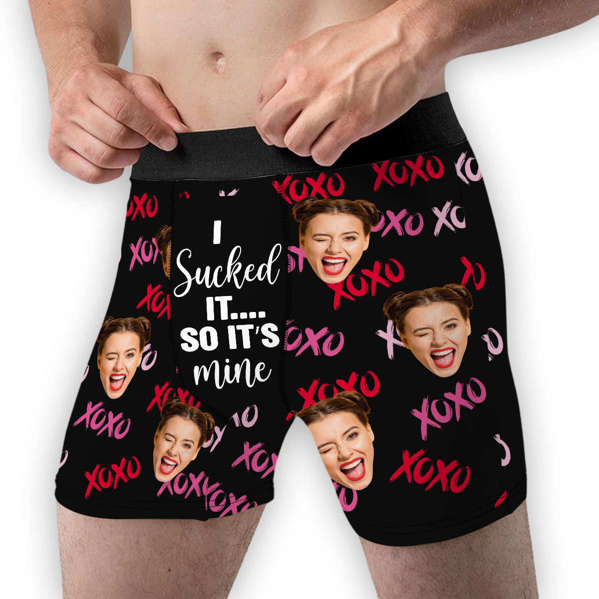 Sucked It  - Personalized Photo Men's Boxer Briefs
