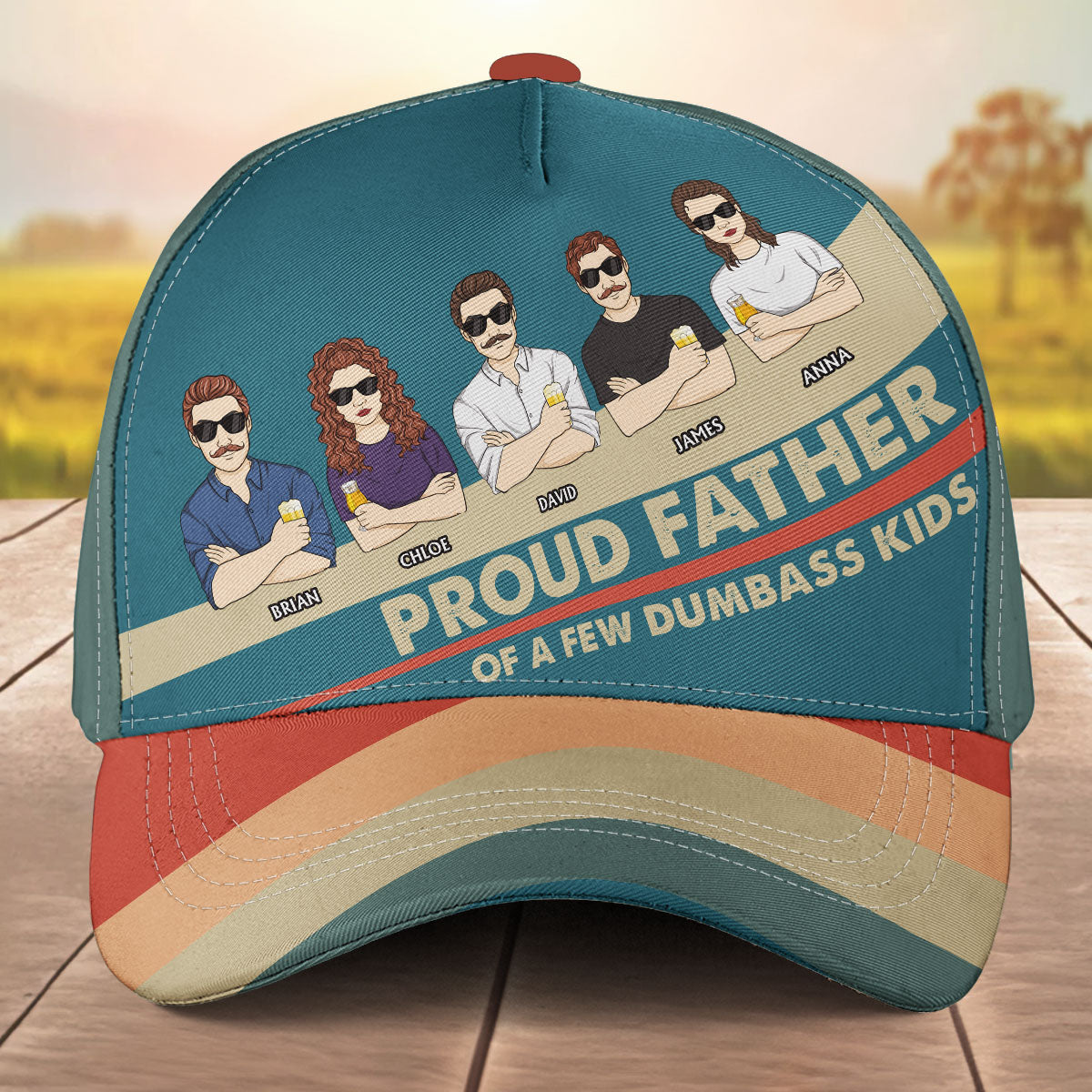Proud Father - Personalized Classic Cap