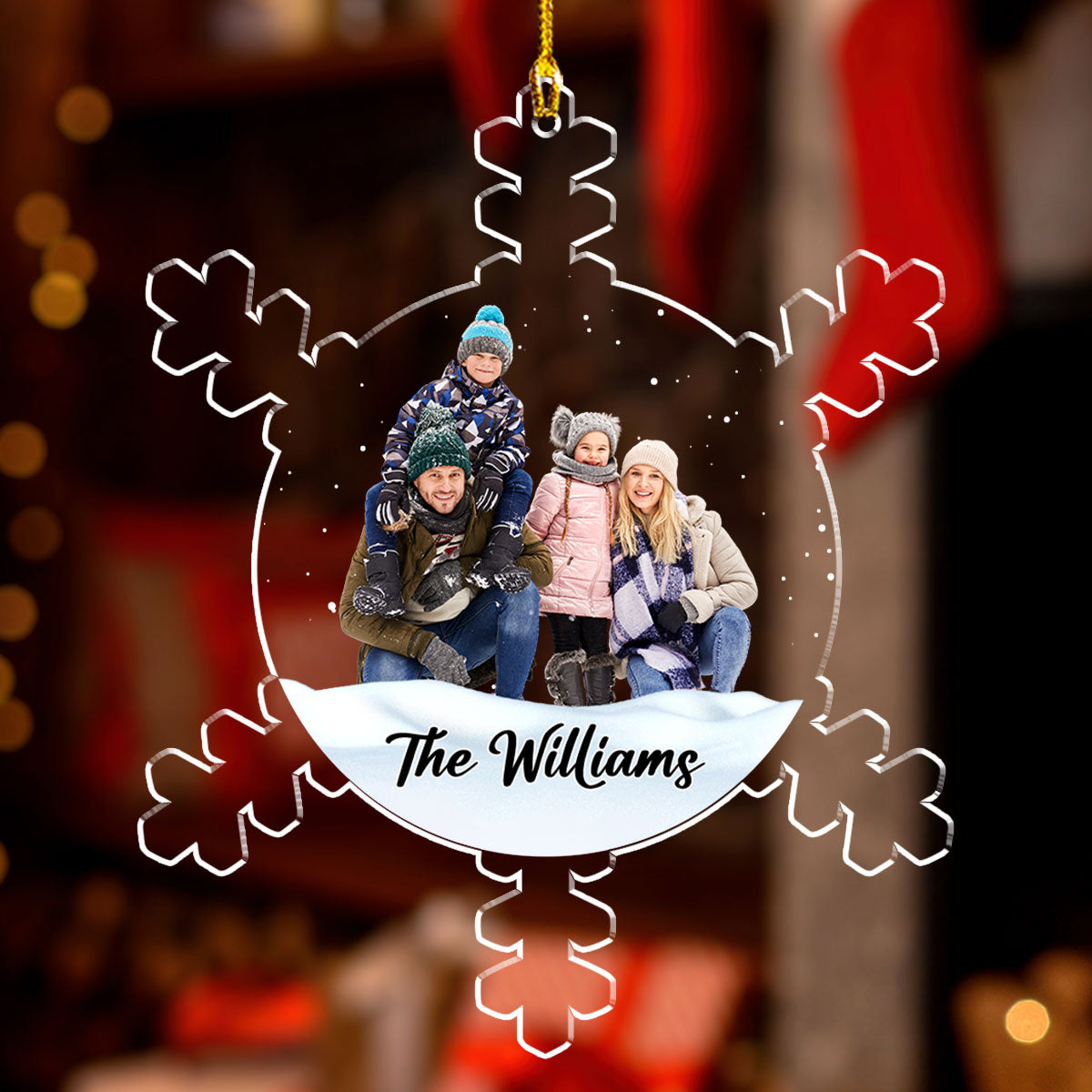 Our Family Version 2 - Personalized Custom Acrylic Ornament