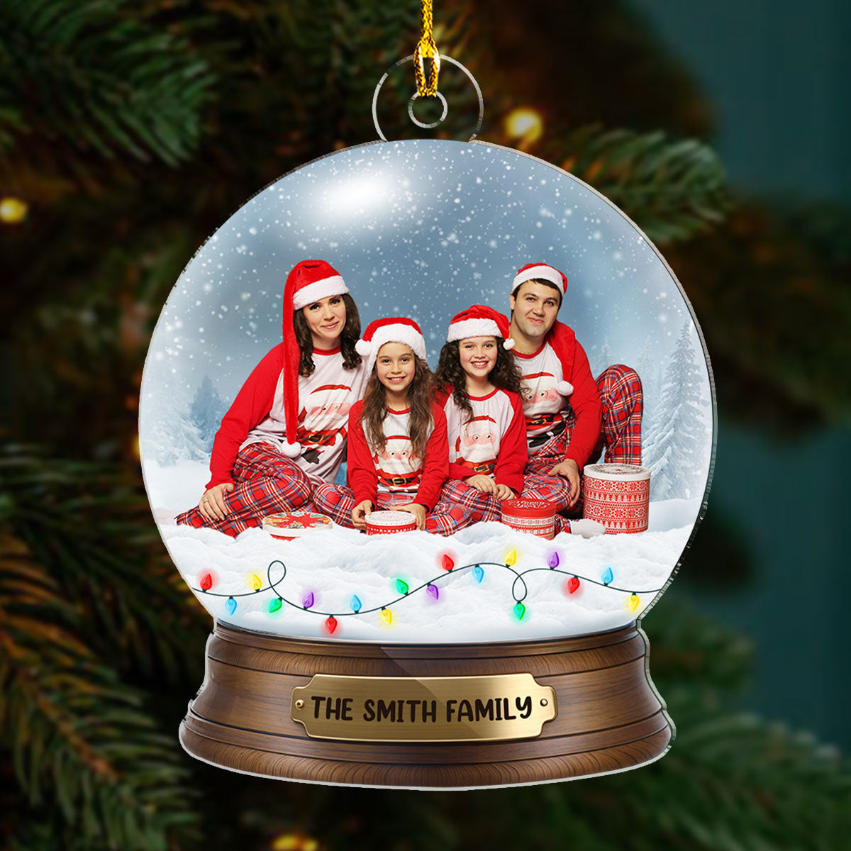 Custom Photo Magic Time - Personalized Custom Acrylic Ornament