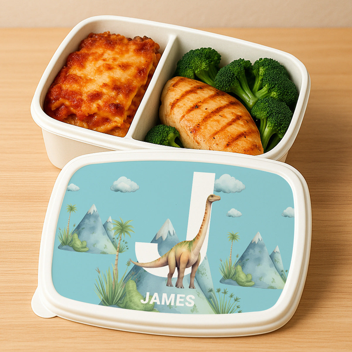Cute Dinosaur - Personalized Custom Lunch Box