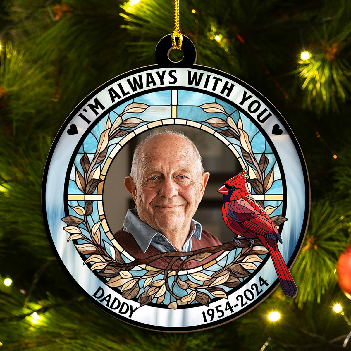 Forever In My Heart - Personalized Custom Wood Ornament