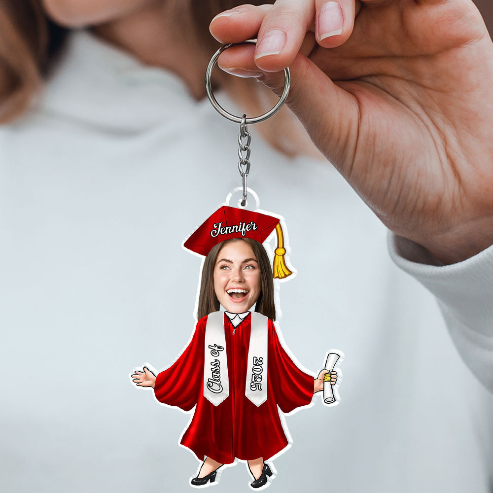 Happy Graduation New Adventure - Personalized Custom Acrylic Keychain