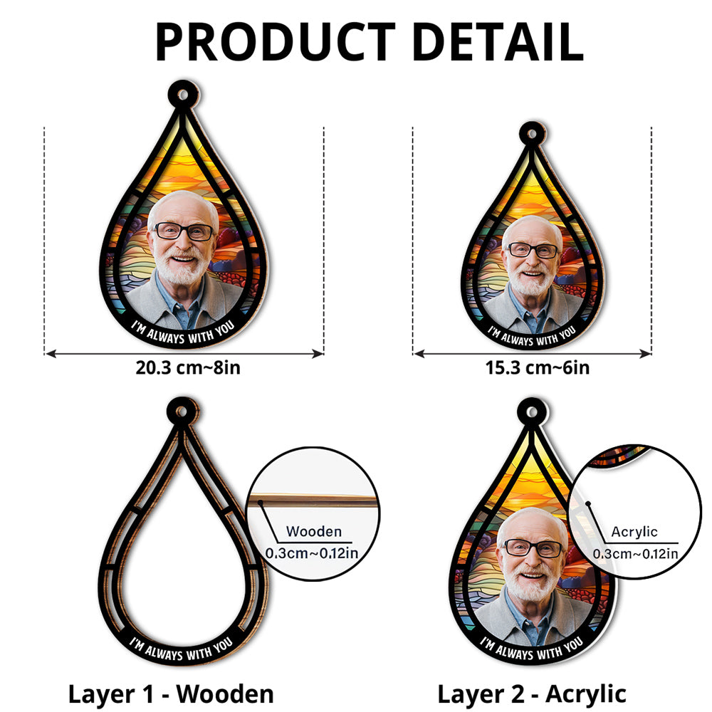 Memorial Teardrop Gift - Personalized Custom Suncatcher