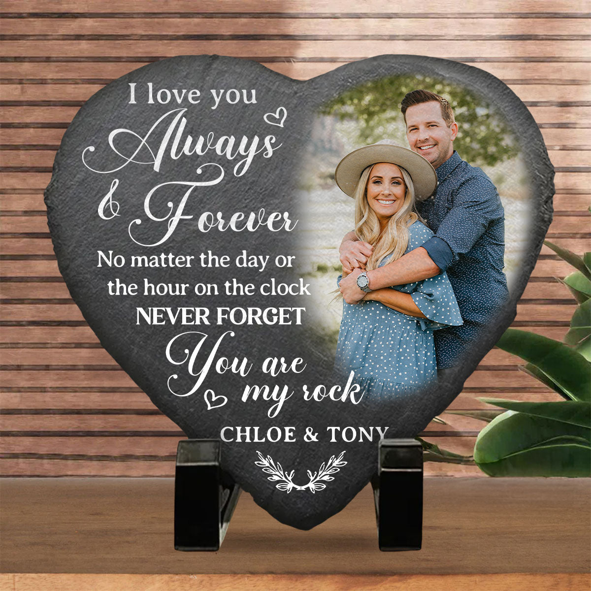 My Rock - Personalized Custom Heart Shaped Stone