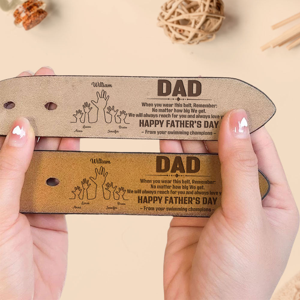 Always Love You - Personalized Engraved Leather Belt