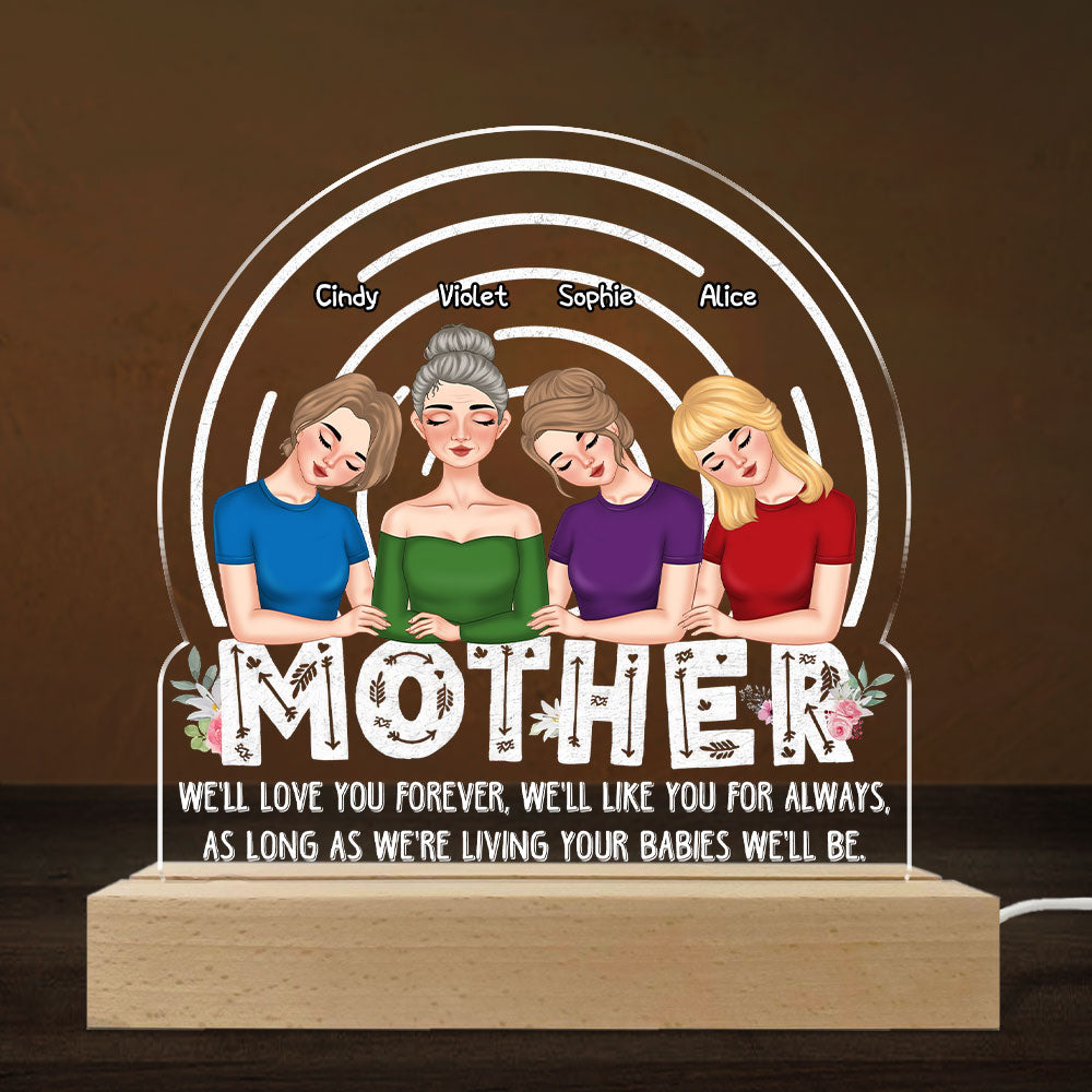 As Long As I'm Living Your Baby I'll Be - Personalized Custom LED Light