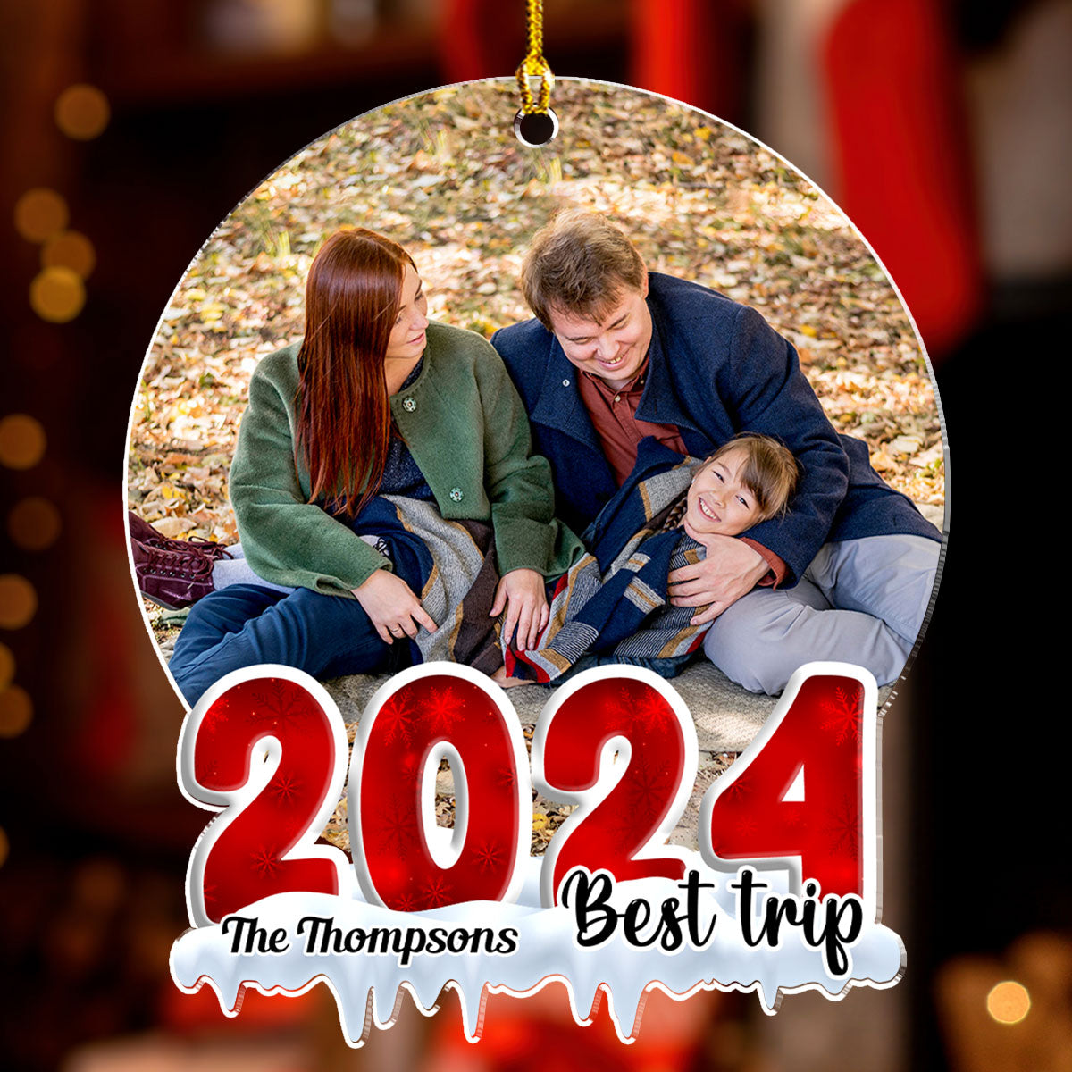 Best Trip 2024 - Personalized Custom Acrylic Ornament