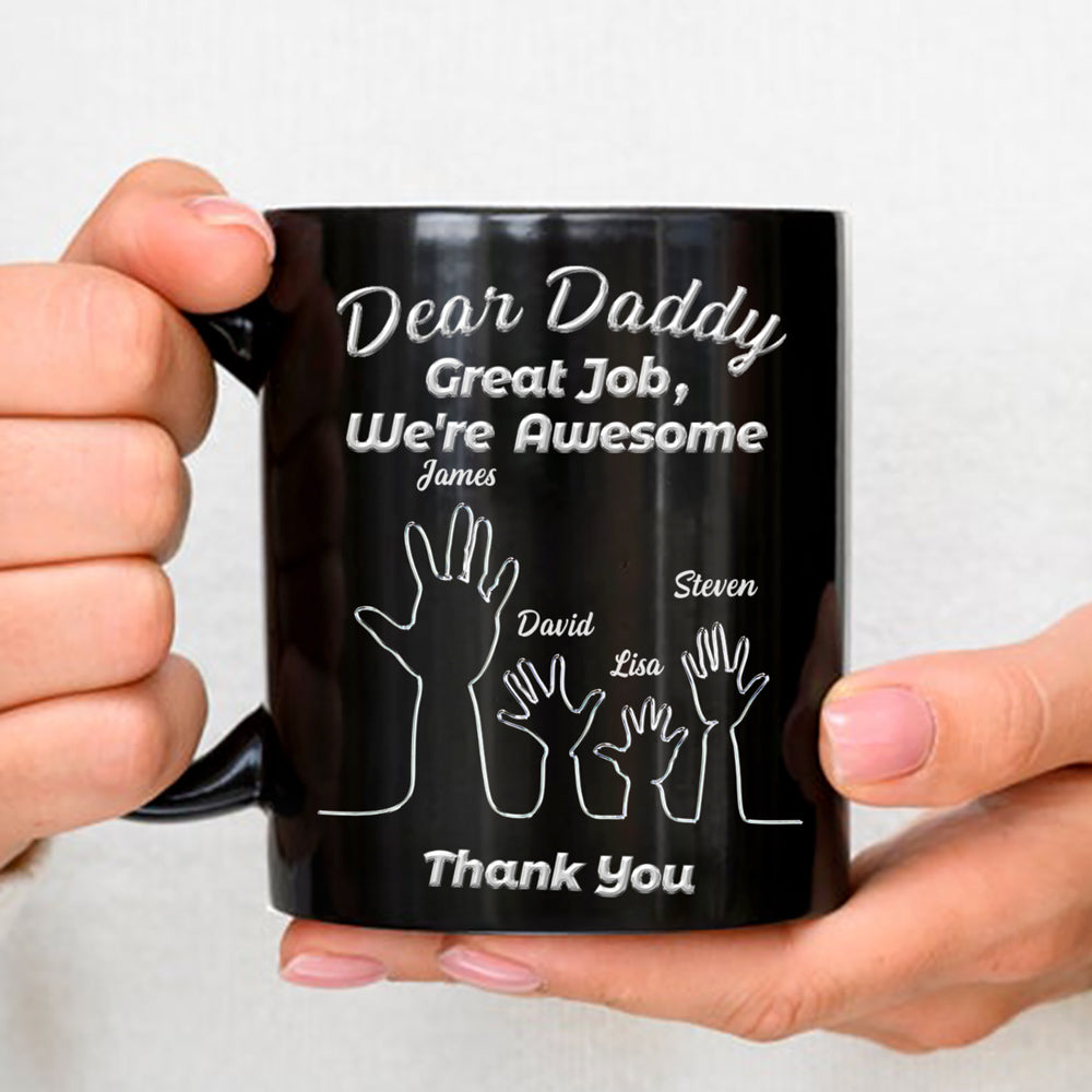Family Hand -  Personalized Custom Coffee Mug