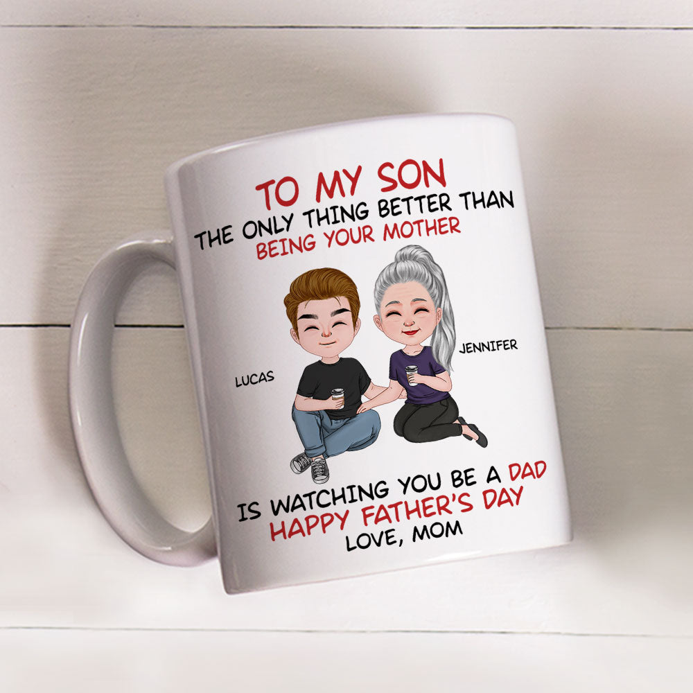 To My Son From Mom - Personalized Custom Coffee Mug