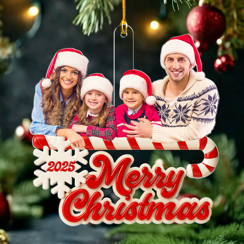 As A Family Photo - Personalized Custom Acrylic Ornament
