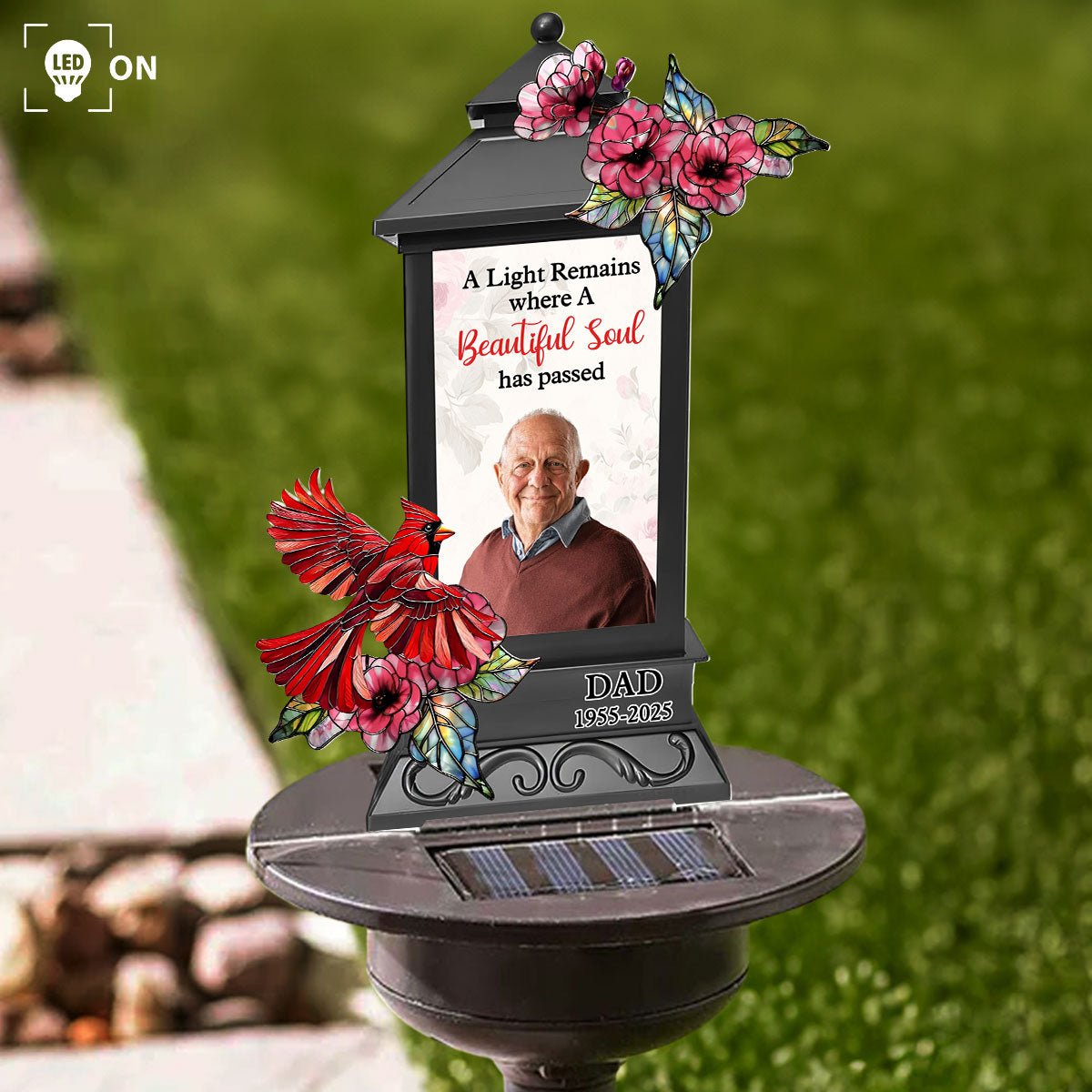 A Light Remains Where A Beautiful Soul Has Passed - Personalized Custom Solar Light