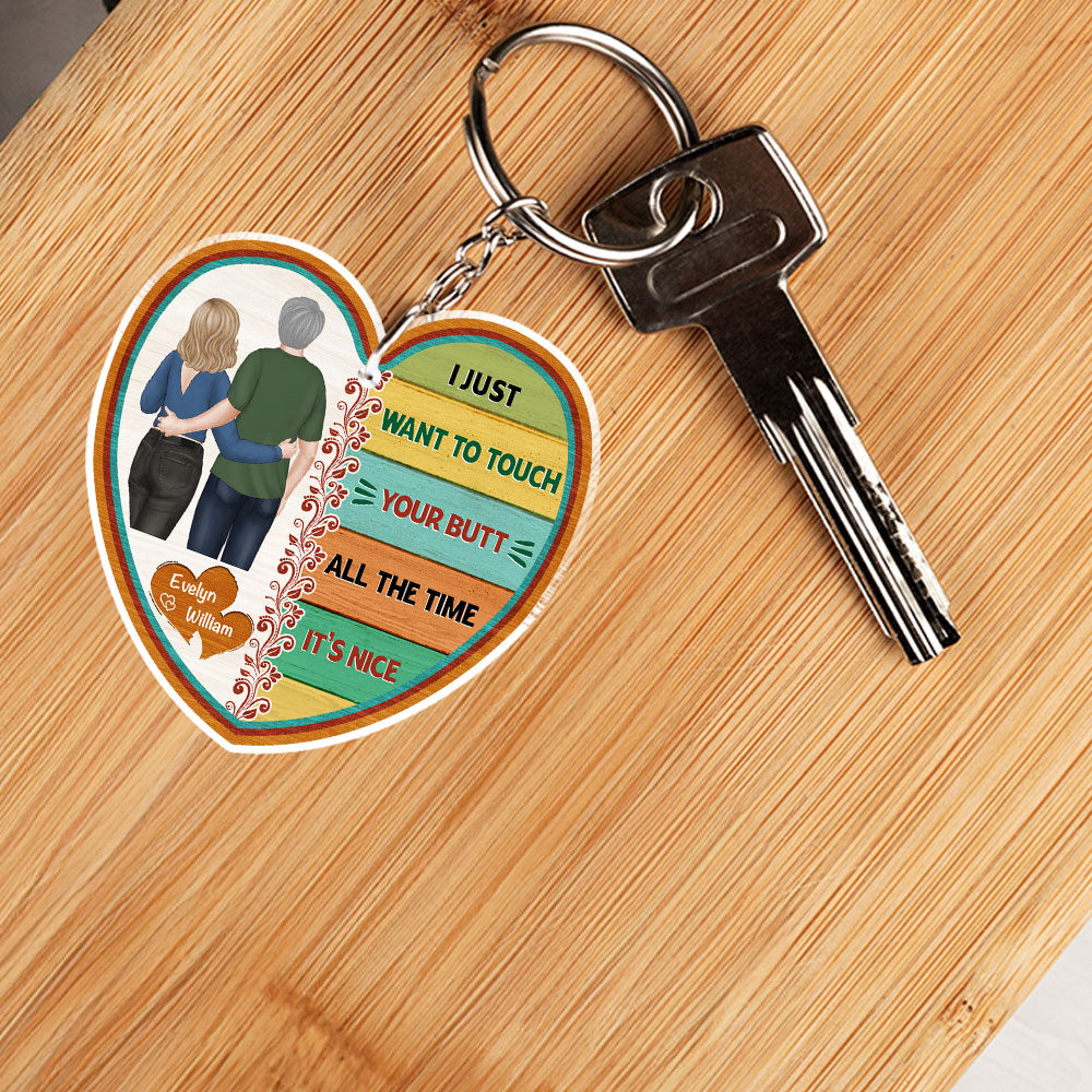 I Love You More - Personalized Custom Acrylic Keychain