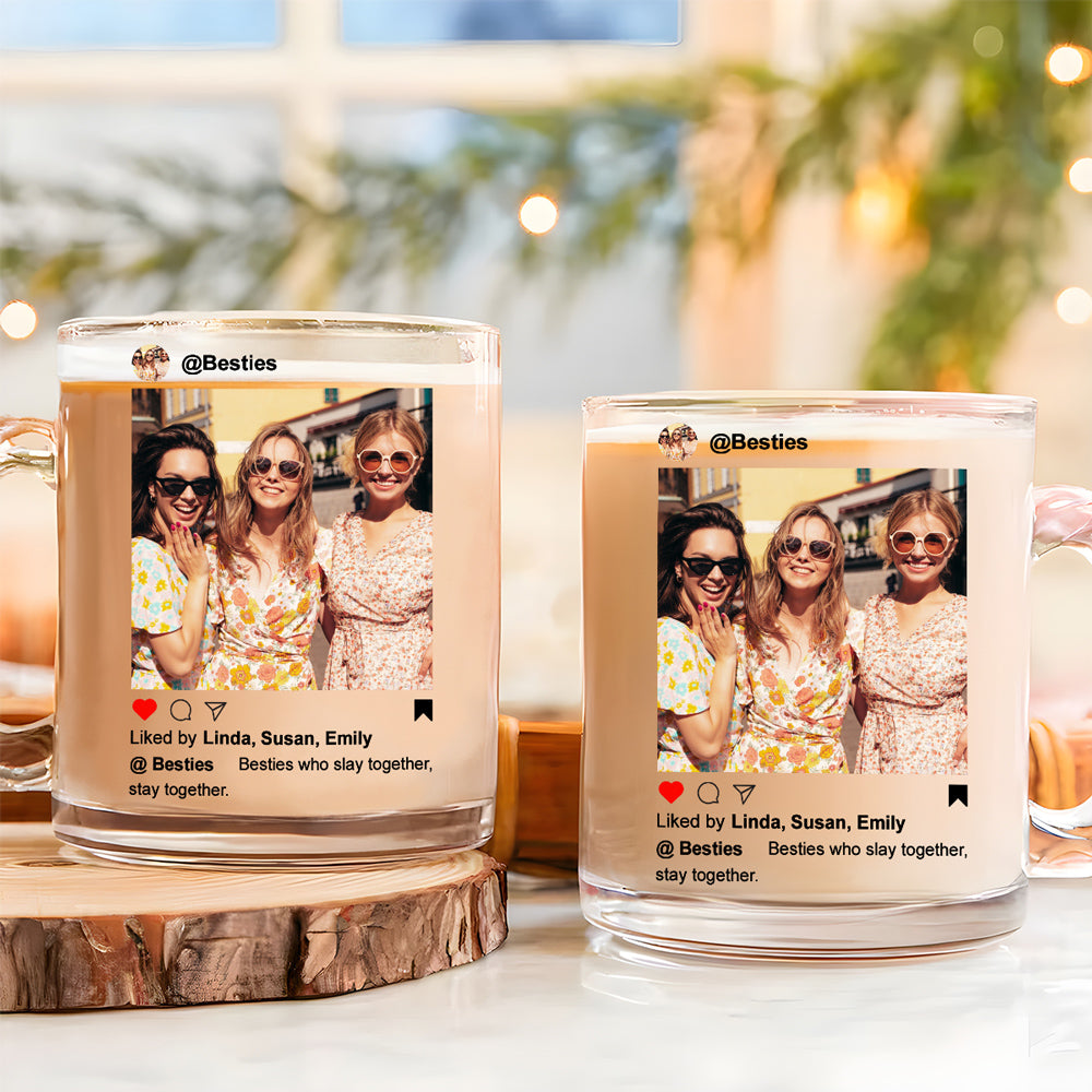 Besties Slay Together - Personalized Custom Glass Mug